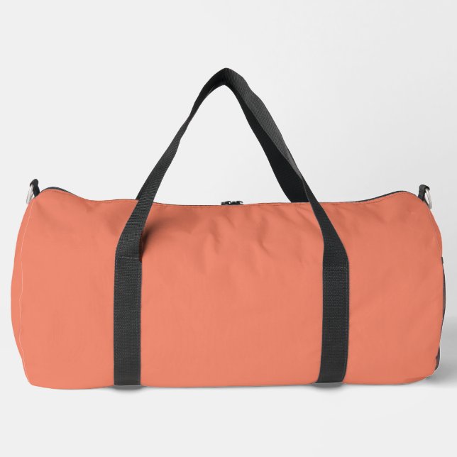 Bolsa Duffel Salmon Grande Simple Impreso D.Bags (Anverso)