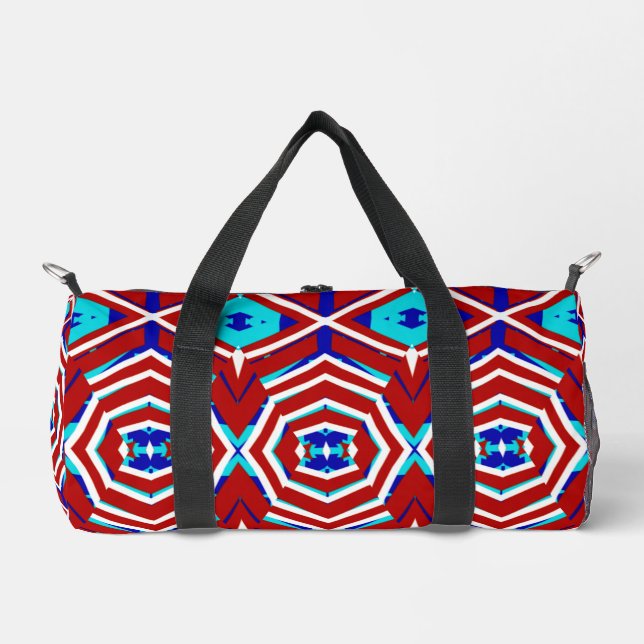 Bolsa Duffel, un diseño moderno multicolor clásico (Anverso)