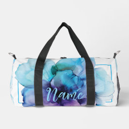 Bolsa Duffle Personalizada de 19" - Flor acuática