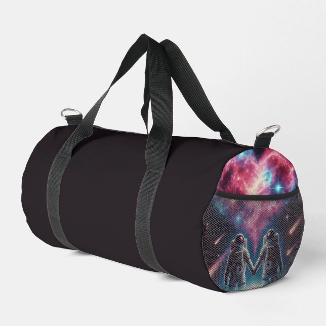 Bolsa dúo cósmico negro de Duffel (Esquina derecha)