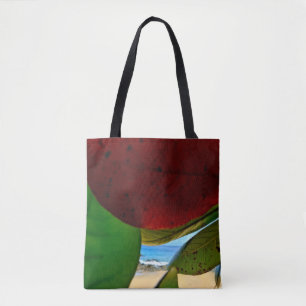Bolsa Eco Tote con hojas tropicales y vistas al oc