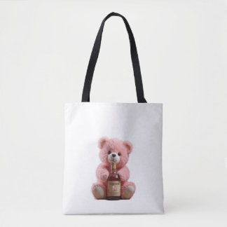 Bolsa ecológica con la belleza de un oso de peluch