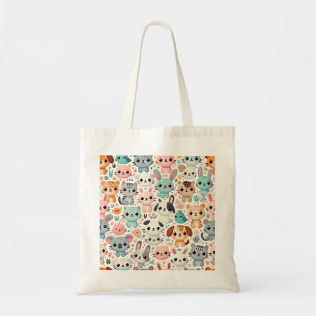 Bolsa ecológica de diseño de patrones de animales  (Frente)