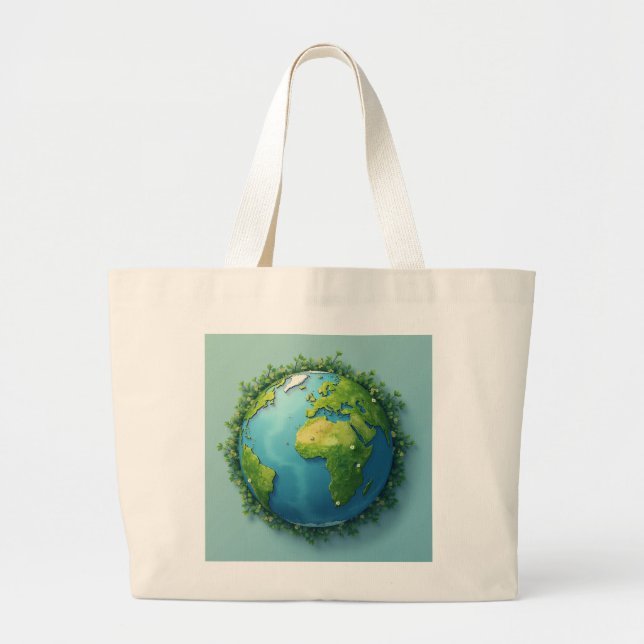 Bolsa ecológica de diseño terrestre: un pequeño pa (Frente)