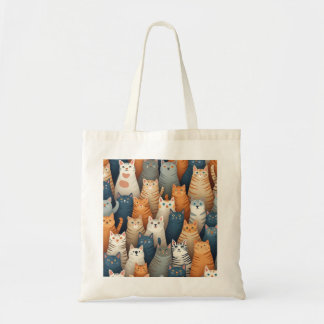 Bolsa ecológica de gatos encantadores