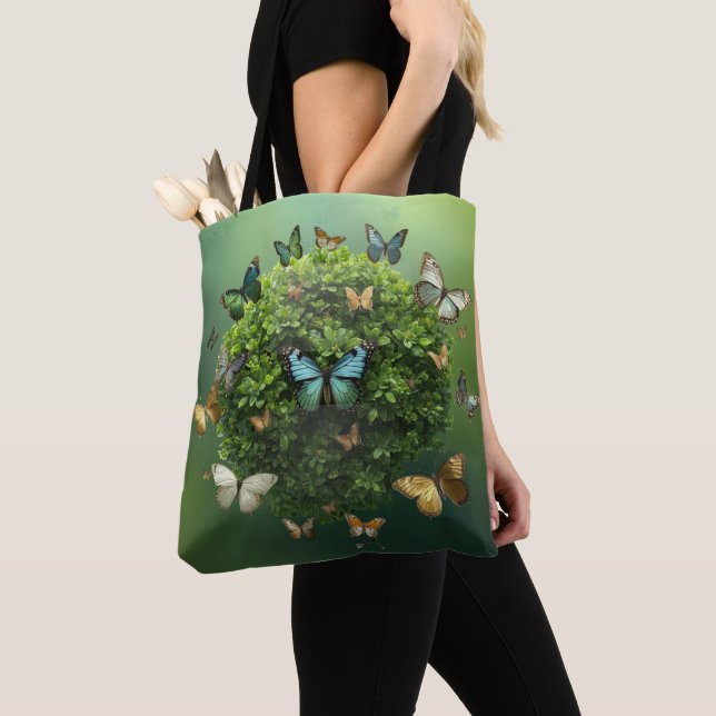 Bolsa ecológica de mano Butterfly Harmony Nature S (Detalle)