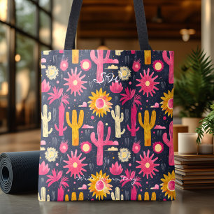 Bolsa Ecológica Vibrante de Cactus y Sol para el B