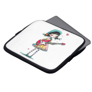 Bolsa Electrónica Con Un Chica Brillante Tocando G
