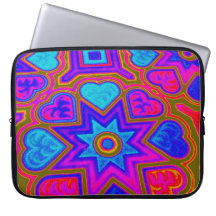 Bolsa Electrónica Corazones Psicodélicos