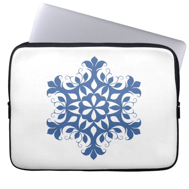 Bolsa electrónica de copo de nieve azul (Frente)