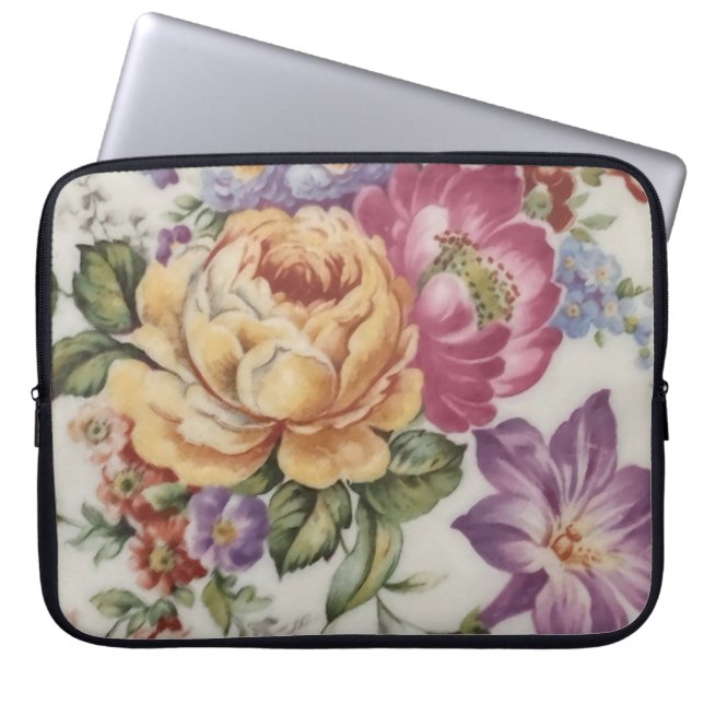 Bolsa electrónica de fantasía floral (Frente)
