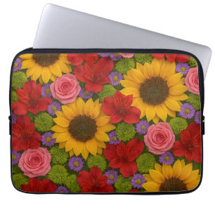 Bolsa electrónica de girasol y Rosas