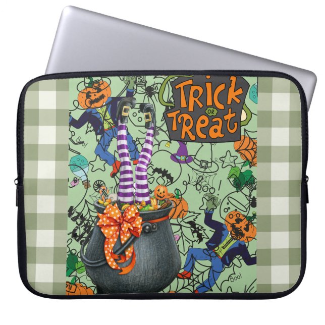 Bolsa electrónica de Halloween, truco o trato (Frente)