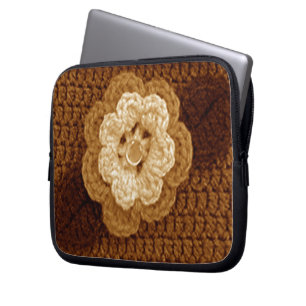 Bolsa electrónica de impresión crochet de artesaní