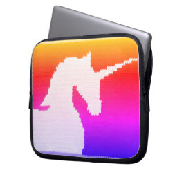 Bolsa electrónica de impresión cruzada de artista 