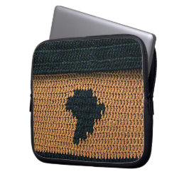 Bolsa electrónica de impresión de crochet artesana