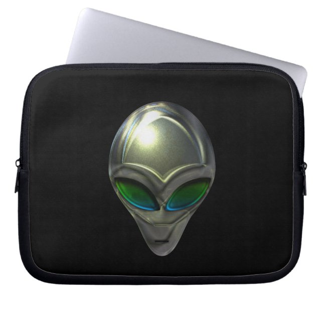 Bolsa electrónica de la cabeza metalizado Alien 02 (Frente)