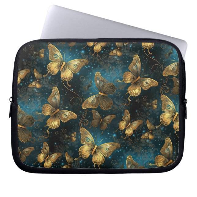 Bolsa electrónica de mariposas doradas (Frente)