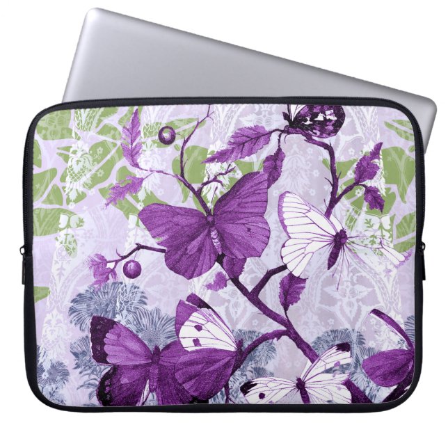 Bolsa electrónica de mariposas púrpura (Frente)
