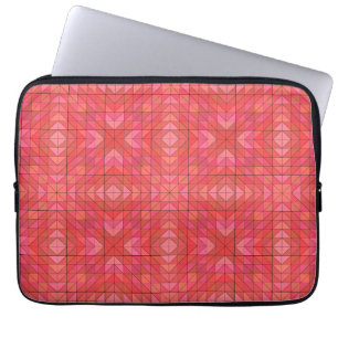 Bolsa Electrónica De Moda Con Triángulos Rojos