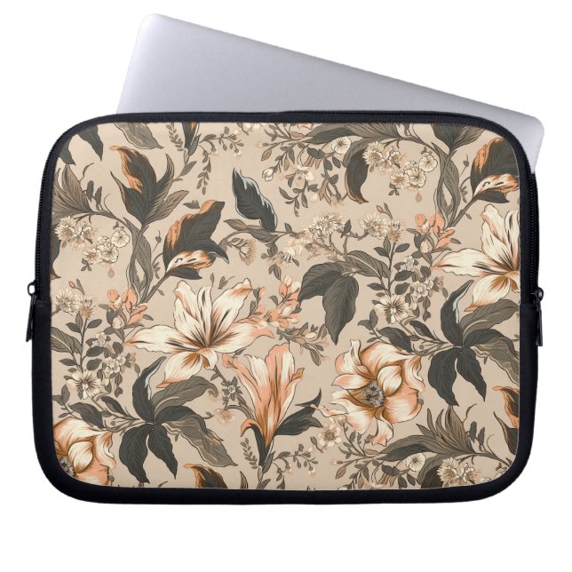 Bolsa electrónica de patrón floral vintage (Frente)
