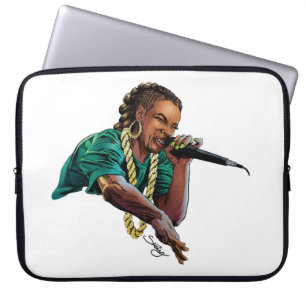 Bolsa electrónica de rapper mujer afroamericana