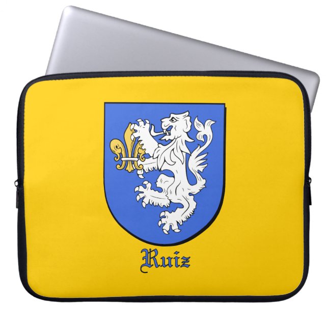 Bolsa electrónica del Escudo de la familia Ruiz (Frente)