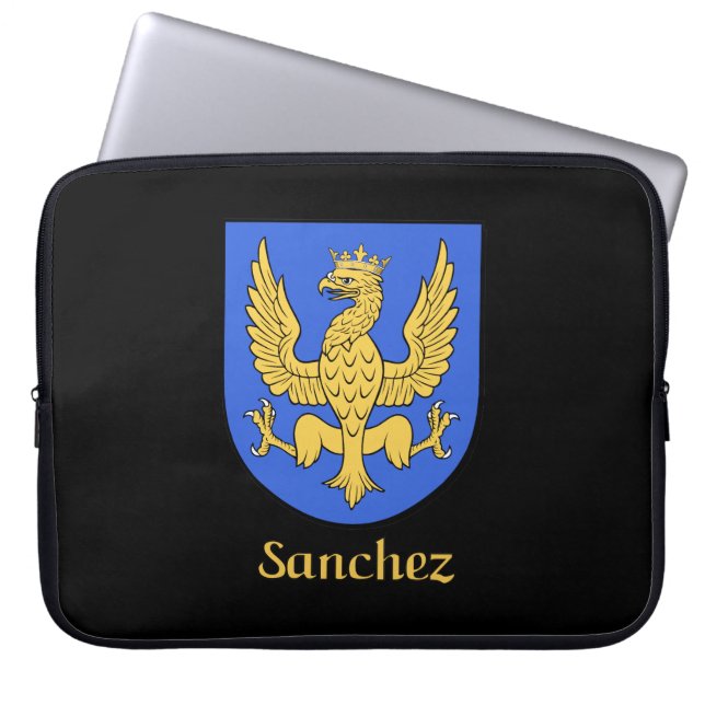 Bolsa electrónica del Escudo de la Familia Sánchez (Frente)
