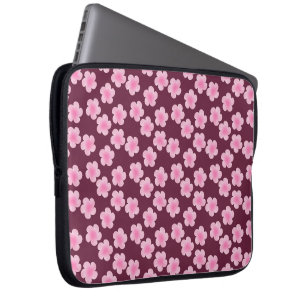 Bolsa electrónica del patrón de flor rosado frangi