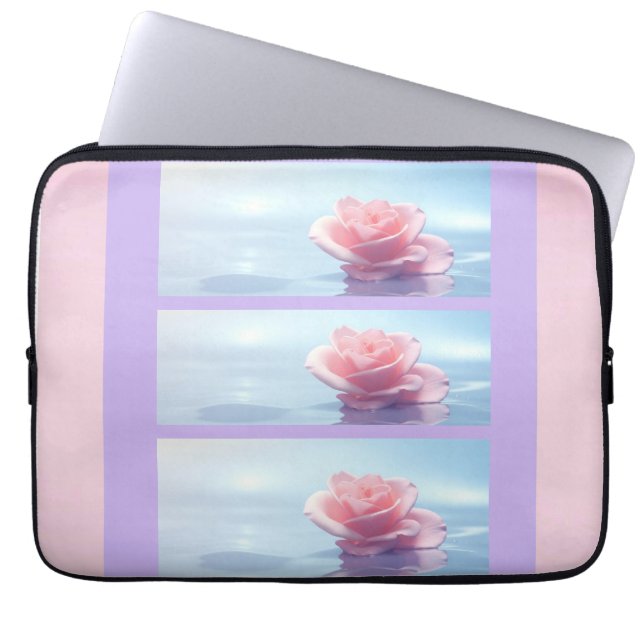 Bolsa electrónica elegante de rosas rosadas de bon (Frente)