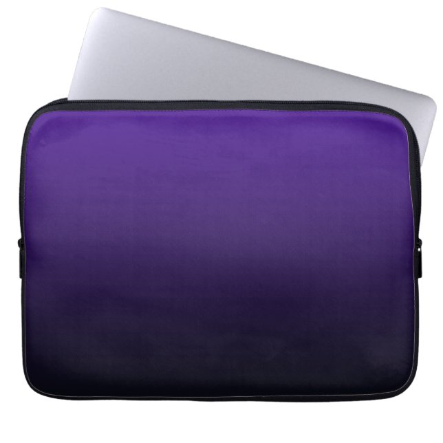 Bolsa electrónica gradiente morado a negro (Frente)