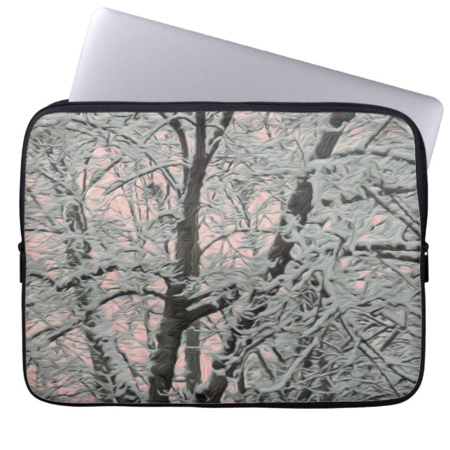 Bolsa Electrónica Gran Árbol En Nieve (Frente)