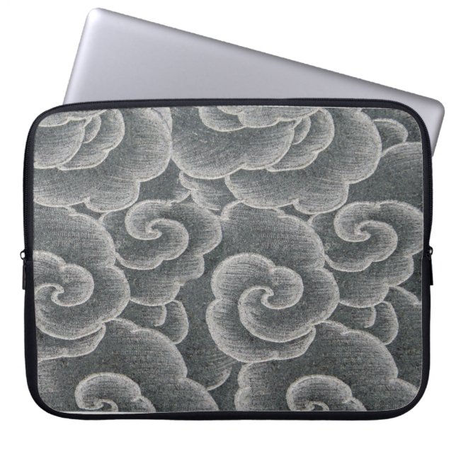 Bolsa electrónica GRIS DE PATRÓN DE LA NUBE JAPONE (Frente)