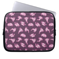 Bolsa electrónica Kawaii rosa Axolotl