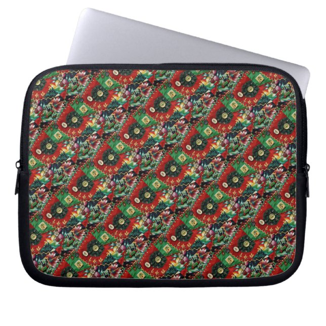 Bolsa electrónica roja y verde (Frente)