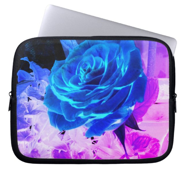 Bolsa electrónica Rosa azul (Frente)