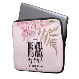 Bolsa electrónica Rubor rosa bíblica versus floral