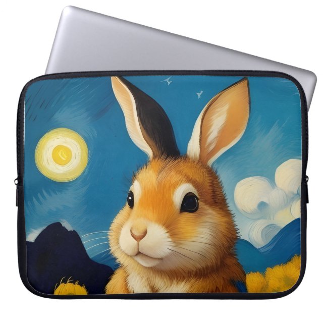 Bolsa electrónica Starry Spring Bunny (Frente)