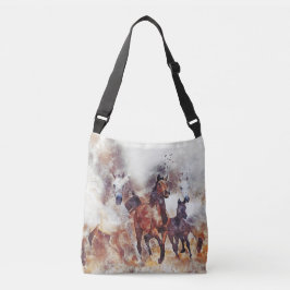bolsa elegante con la imagen de los caballos
