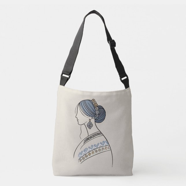 Bolsa elegante de arte folclórico ucraniano (Anverso)