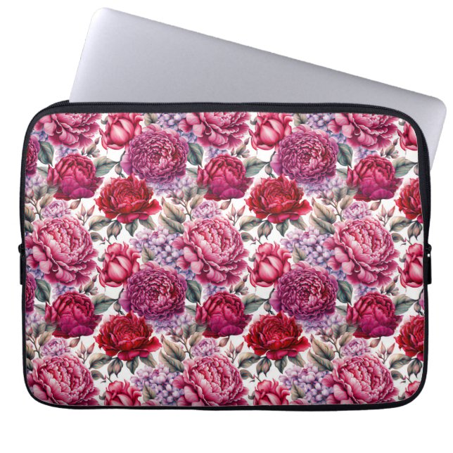 Bolsa elegante de electrónica floral (Frente)