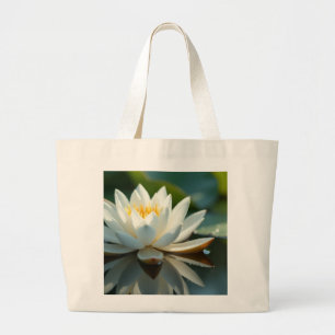 Bolsa Elegante de Natura de Nenúfar Blanco