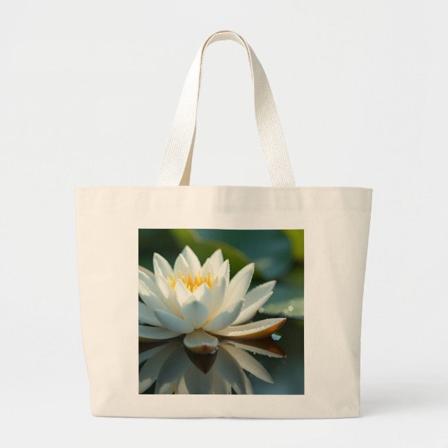 Bolsa Elegante de Natura de Nenúfar Blanco (Frente)