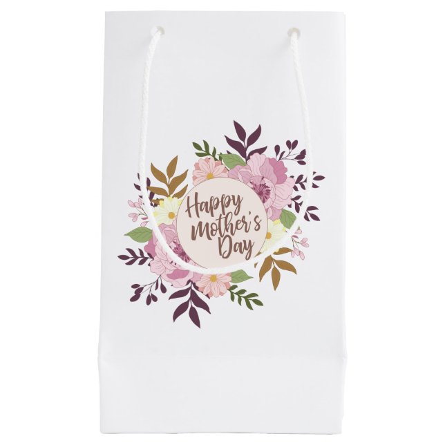 Bolsa elegante de regalo de flores del Día de la M (Anverso)