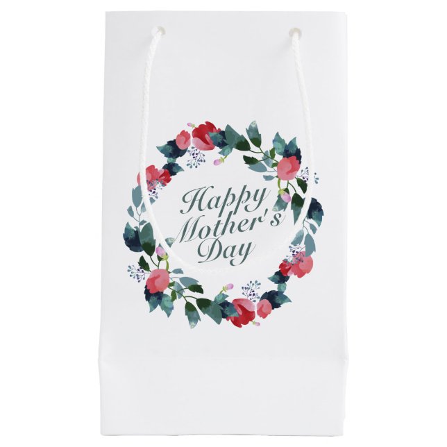 Bolsa elegante de regalo de flores del Día de la M (Anverso)