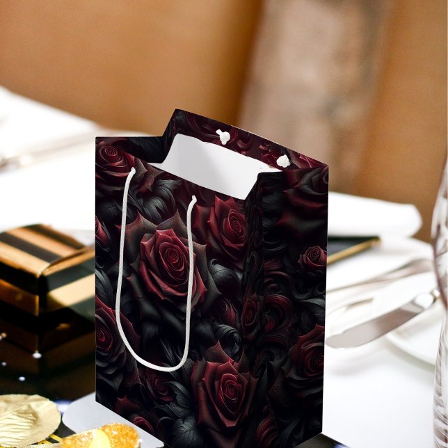 Bolsa elegante de regalo de Rosa oscuro (Subido por el creador)