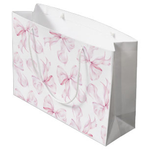 Bolsa elegante de regalo de vaca rosa