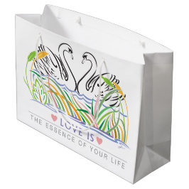 Bolsa elegante de regalo grande de moda