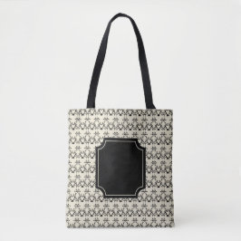 Bolsa elegante monograma para la mesa