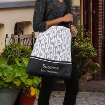 Bolsa elegante para el cuerpo cruzado de Swirls en